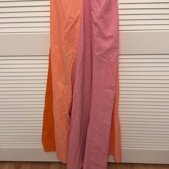 New STAUD Passage Dress Tangerine Grapefruit Size 2 - Picture 4 of 4